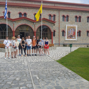 Geodeci na praktykach w Grecji