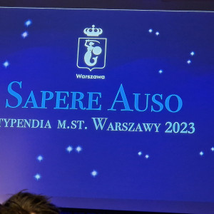 wreczenie stypendium Sapere Auso