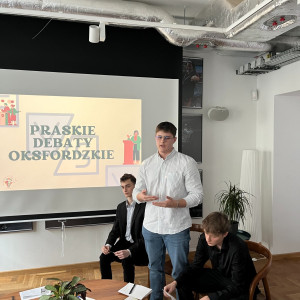 Dnia 26 lutego 2024r. nasza szkoła wzięła udział w Praskich Debatach Oksfordzkich