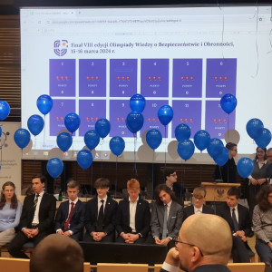 finalistą VIII edycji Olimpiady Wiedzy o Bezpieczeństwie i Obronności.