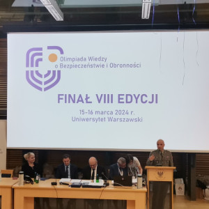 finalistą VIII edycji Olimpiady Wiedzy o Bezpieczeństwie i Obronności.