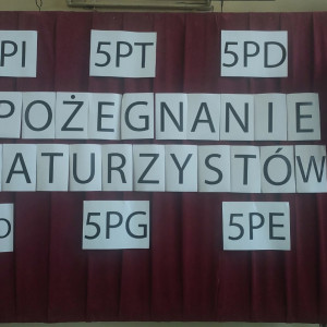 Pożegnanie Maturzystów w ZS14