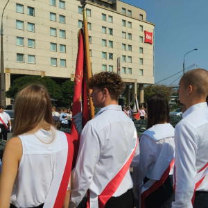 przy Pomniku Poległych i Pomordowanych na Wschodzie