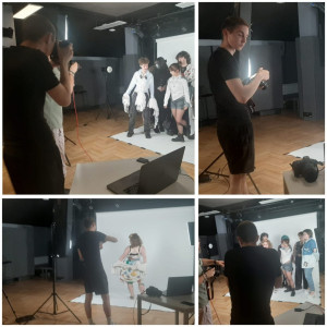 Udział ucznia w sesji fotograficznej, mentoringowej
